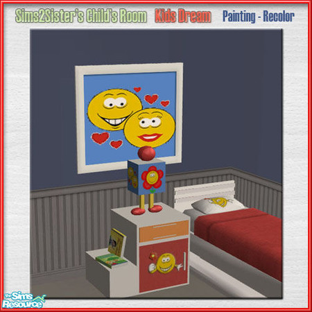 Sims 2 — S2S ChildRoomKidsDream RECOLOR-Painting by sims2sisters — 