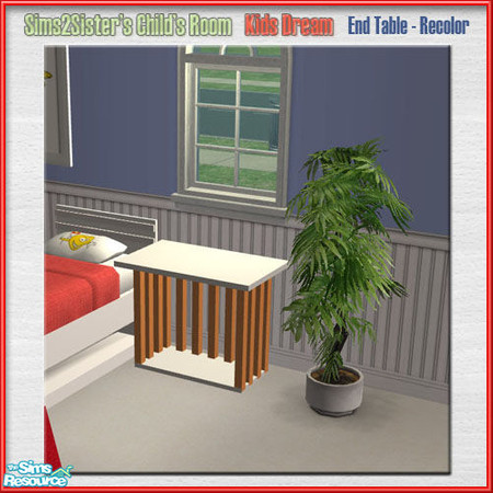 Sims 2 — S2S ChildRoomKidsDream RECOLOR-End Table by sims2sisters — 