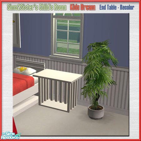 Sims 2 — S2S ChildRoomKidsDream RECOLOR-End Table by sims2sisters — 