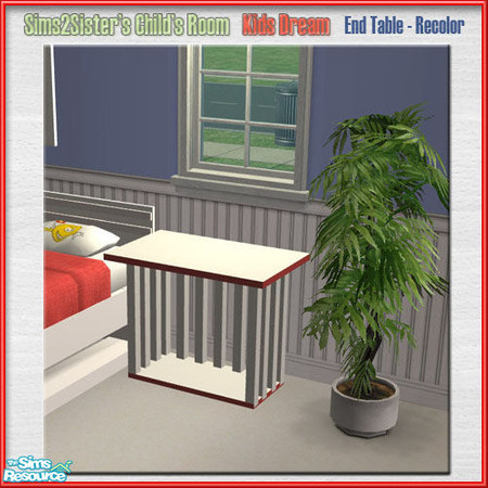 Sims 2 — S2S ChildRoomKidsDream RECOLOR-End Table by sims2sisters — 