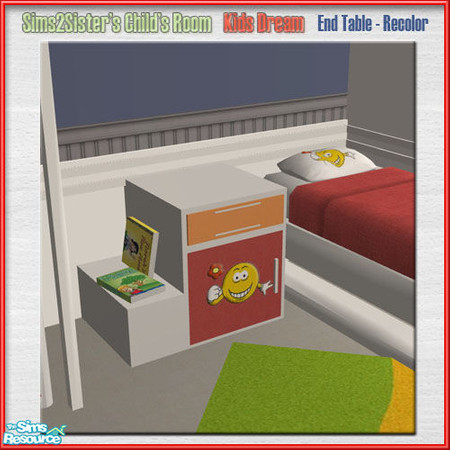 Sims 2 — S2S ChildRoomKidsDream RECOLOR-End Table by sims2sisters — 