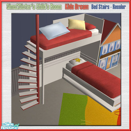 Sims 2 — S2S ChildRoomKidsDream RECOLOR-Stairs by sims2sisters — 