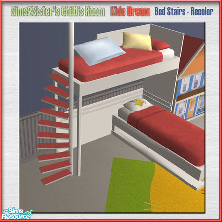 Sims 2 — S2S ChildRoomKidsDream RECOLOR-Stairs by sims2sisters — 