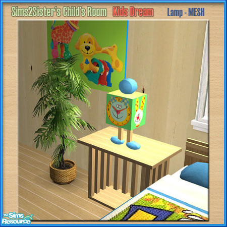 Sims 2 — S2S Child Room Kids Dream - Lamp by sims2sisters — This is the mesh file