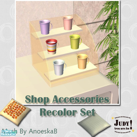 Sims 2 — Judy_AB Shop Accessories - Mug Rainbow by judyhugsnoopy — Some Deco item for your shop. Please download the mesh
