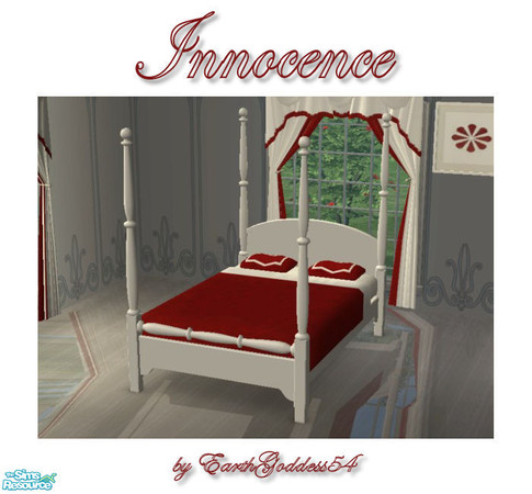 Sims 2 — Innocence Bedroom - Beds by EarthGoddess54 — A lovely addition to the Innocence Bedroom set. This file includes: