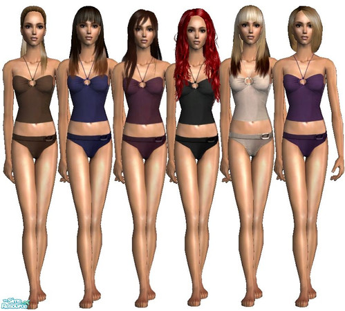 Sims 2 — Tankini Set by nikisatez05 — No new mesh needed!
