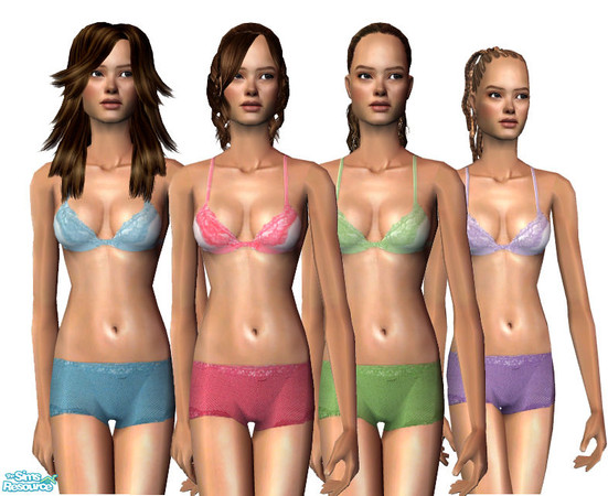 Sims 2 — SO_Collection_235 by Sophel21 — underwear in 4 colors ~ Req. no mesh or EP
