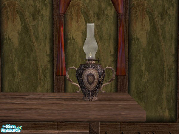 Sims 2 — more Wizard Lamps - 4 by galilea — A fancy oil lamp to brighten up your parlor or bedroom. Suitable for magical