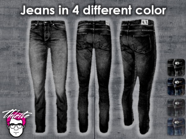 The Sims Resource - A|X Jeans Skinny