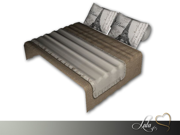 Sims 4 — Romance Bedroom Bed Decor by Lulu265 — Part of the Romance Bedroom Set Please do not copy, clone or reupload 