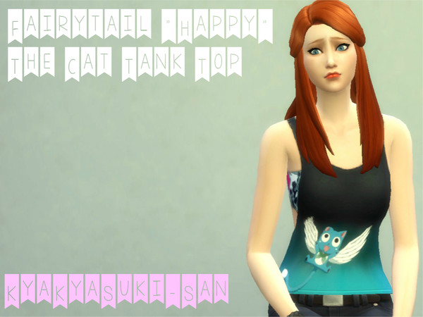 Sims 4 — Fairytail  by KyaKyaSuki-San — This Is My First CC And i Hope You Like It! I'd Love Some Feedback. Just A Simple