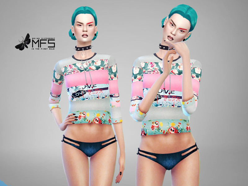 Sims 4 The Sims Resource | MFS Pastel - Sweater by TSR Creator