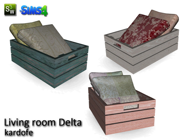 Sims 4 — kardofe_Living room Delta_Box cushions by kardofe — Practical storage box for cushions and so have all ordered