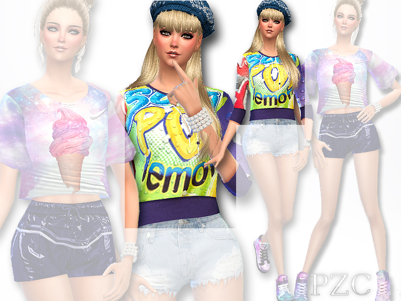 The Sims Resource - Moschino Barbie outfit