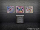 Sims 4 — Vintage Butterflies by threesmallhearts2 — Vintage butterfly posters for your sims house! :)