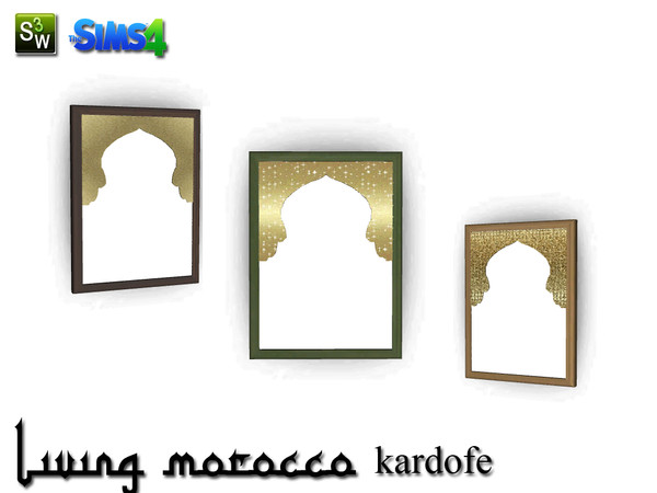 Sims 4 — kardofe_Living Morocco_Mirror by kardofe — Moroccan-style mirror