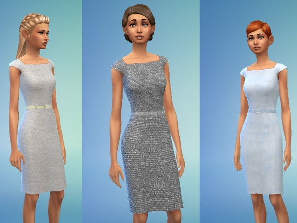 The Sims Resource - Dress brocade collection