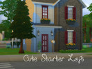 Sims 4 — Cute Starter Loft -- No CC by stargirl220862 — An adorable starter home featuring a loft bedroom that overlooks