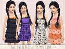 Sims 4 — MissLuna - Halloween Kids Dresses by MissLunaxo2 — A series of 4 Halloween Dresses for your children! Comes