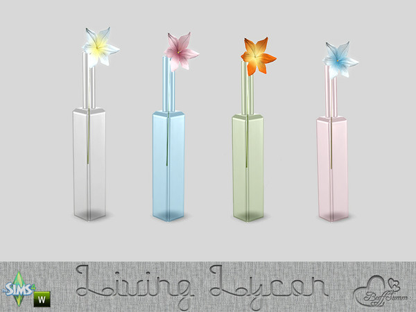 Sims 4 — Lycon Living Vase One Glas by BuffSumm — Lycon Living! This stands for modernity, clear shapes and rich colors.