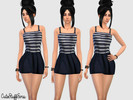 Sims 4 — CuteStuff Lovie Dress by CuteStuff — Comes in one color. Inspired by a model showcasing this outfit.