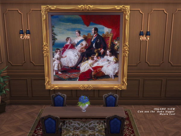 Sims 4 — Royal and Noble big paintings by SoraMayku — You can now have royalty paintings for your Manors and Castles: 15