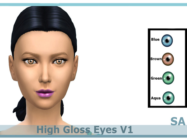 Sims 4 — SimsAtmosphere_High Gloss Eyes V1 by Real_SimsAtmosphere — High Gloss Eyes That will ad some sparkle to your