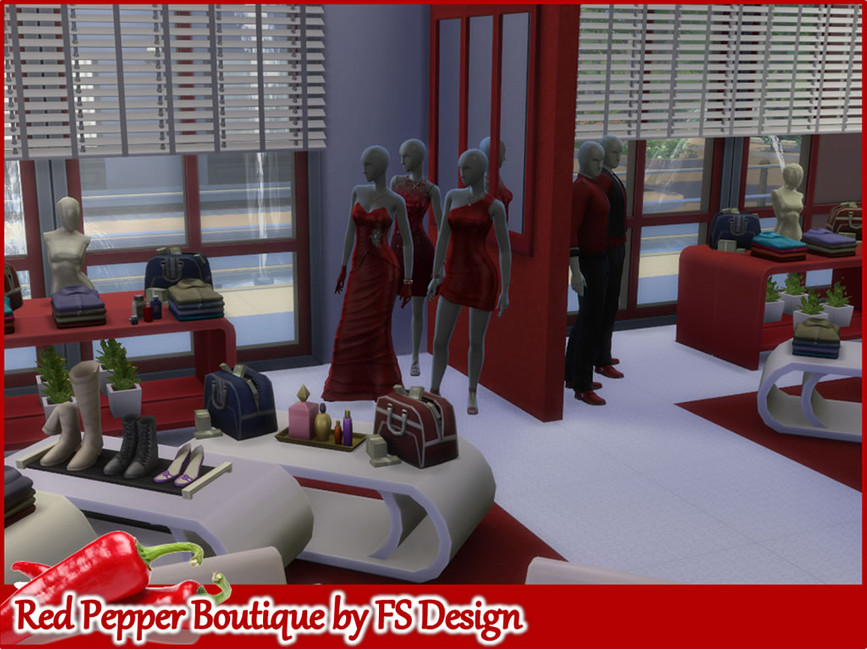 The Sims Resource Red Pepper Boutique by FS Design