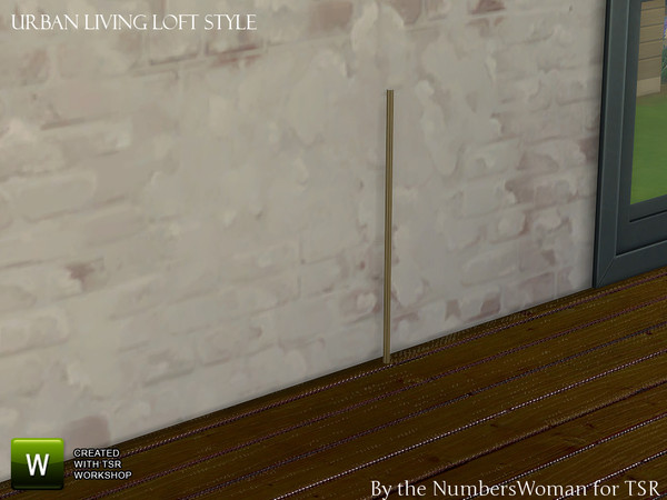 Sims 4 — Loft Living Electric Pipe One Tile Extension by TheNumbersWoman — True Urban second hand loft style.The