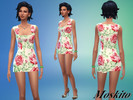 Sims 4 — Floral dres 024 by Moskito — Pretty sundress fresh and sexy for Teens,Young Adults,Adults and Elders. it's a new