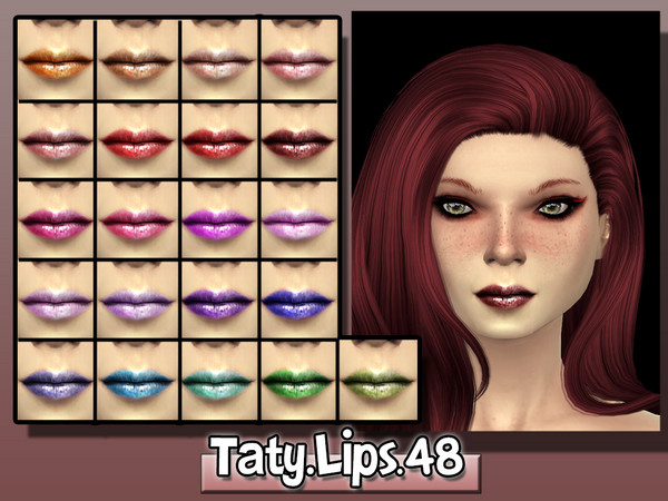 Sims 4 — [Ts4]Taty_Lips_48 by tatygagg — -Female -Human -Teen, Young Adult, Adult, Elder 