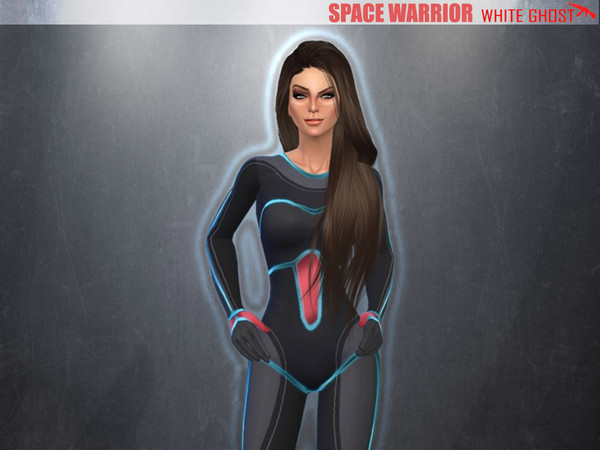 Sims 4 — [Jumpsuit] - Space Warrior by WhiteGhost — ~Type of clothing: Jampsuit and costume. ~Color/s: Black, blue, pink