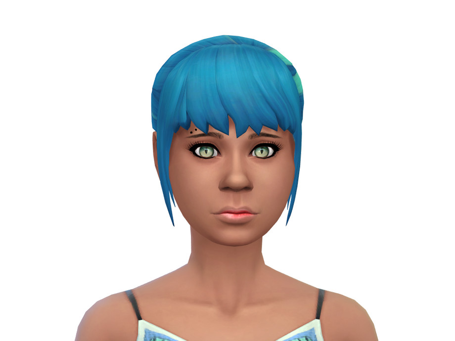 The Sims Resource - Pony Tail, With Forehead Bangs Recolor