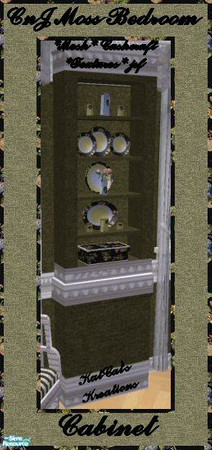 Sims 2 — CnJ Moss Bedroom - Cabinet by KatCat — Recolor of Cashcraft\'s \"Vintage Charm Bedroom - Cabinet