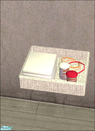 Sims 2 — Mirake\'s Marelle Nursery - Peach - Babyneeds by Aleeza — A peach/white wood recolour of Mirake\'s Marelle