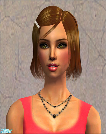 Sims 2 — Retextures of Raon Hair 53  - Brown by Aleeza — A set of four colour binned hair retextures of raonsims\' hair