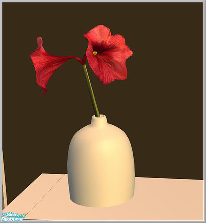 Sims 2 — plant set - B43 Ballvase Amaryllis by Birgit43 — 