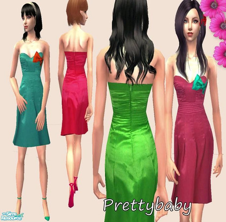 Sims 2 — Formal Set by pretty_baby — a set of 4 adult dresses that can be worn as every day OR formal. Mesh is required