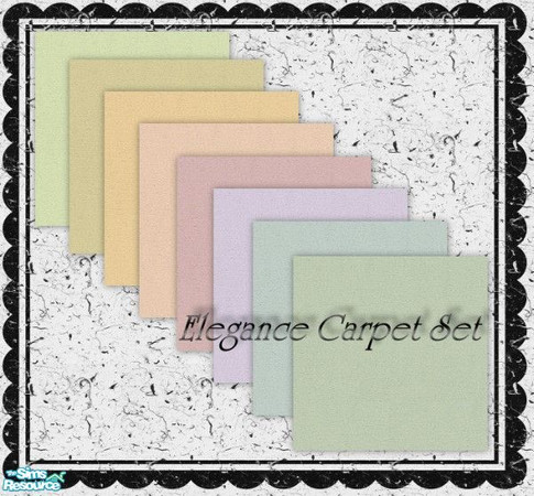 Sims 2 — Elegance Carpet Set by mky1374 — 8 colours for a simple elegant carpet.