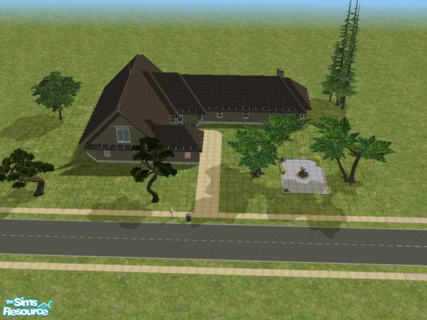 Sims 2 — Olive Stone by reneeblaze — Small one story house for your growing sim family. Room to expand if need. Hope you