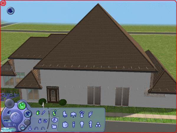 Sims 2 — Villa Mon Reve by arpana94 — The bottom floor consists of a bathroom, bedroom, a living room and a joint kitchen