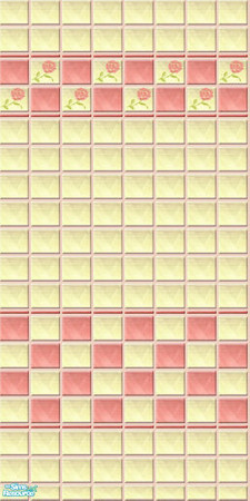 Sims 2 — MR - Summer: Yesterday 03 by perelinka — Magic Roses - Summer: Yesterday. Cheap tiled wall - retro style.