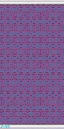 Sims 2 — Retro Patterned Wallpapers 2 - Individual Item by LALIA7 — Available in eleven colours.