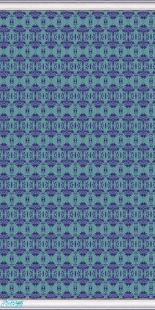Sims 2 — Retro Patterned Wallpapers 2 - Individual Item by LALIA7 — Available in eleven colours.