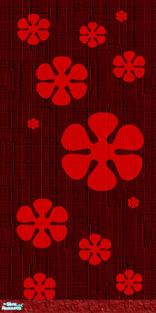 Sims 2 — Gws- Burgandy by simmyfan2852 — Part of the Groovy Wall Set