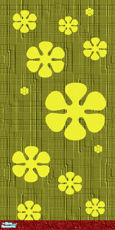 Sims 2 — Gws- Yellow by simmyfan2852 — Part of the Groovy Wall Set