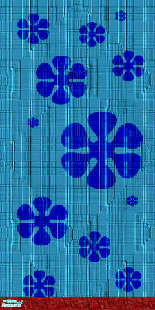 Sims 2 — Gws- Sky Blue by simmyfan2852 — Part of the Groovy Wall Set