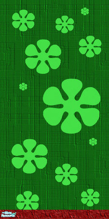 Sims 2 — Gws- Green by simmyfan2852 — Part of the Groovy Wall Set