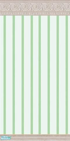 Sims 2 — Sage Green & Gold Dining Room Wallpaper by foxysensei — 